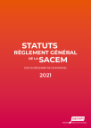 Statuts et Reglement general 2021 Sacem