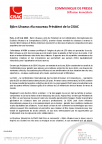 COM20-0516 Bjorn Ulvaeus elu nouveau President de la CISAC 2020-05-29 FR