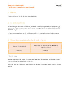 Sonorisation site web - commerce d'oeuvre