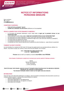 Dossier admission Mineur Apports fractionnes EN 062020