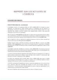 SACEM 2019 Rapport d'activité