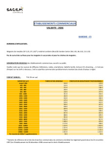 3 Barème etablissements commerciaux (C5) - 2026