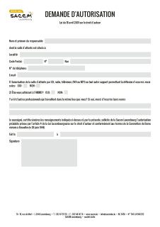 Demande d'autorisation Medecins & Dentistes