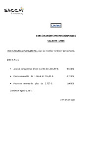 23 Barème Cinéma 2026