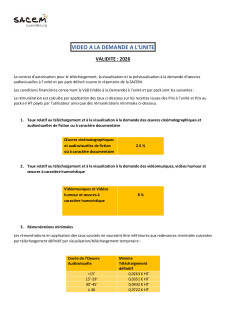 33 Vidéo à la demande