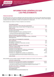 Informations générales sur les prélèvements