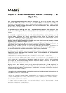 Rapport de l