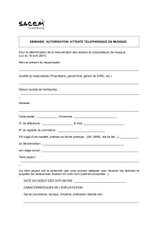 Déclaration postes - attentes téléphoniques